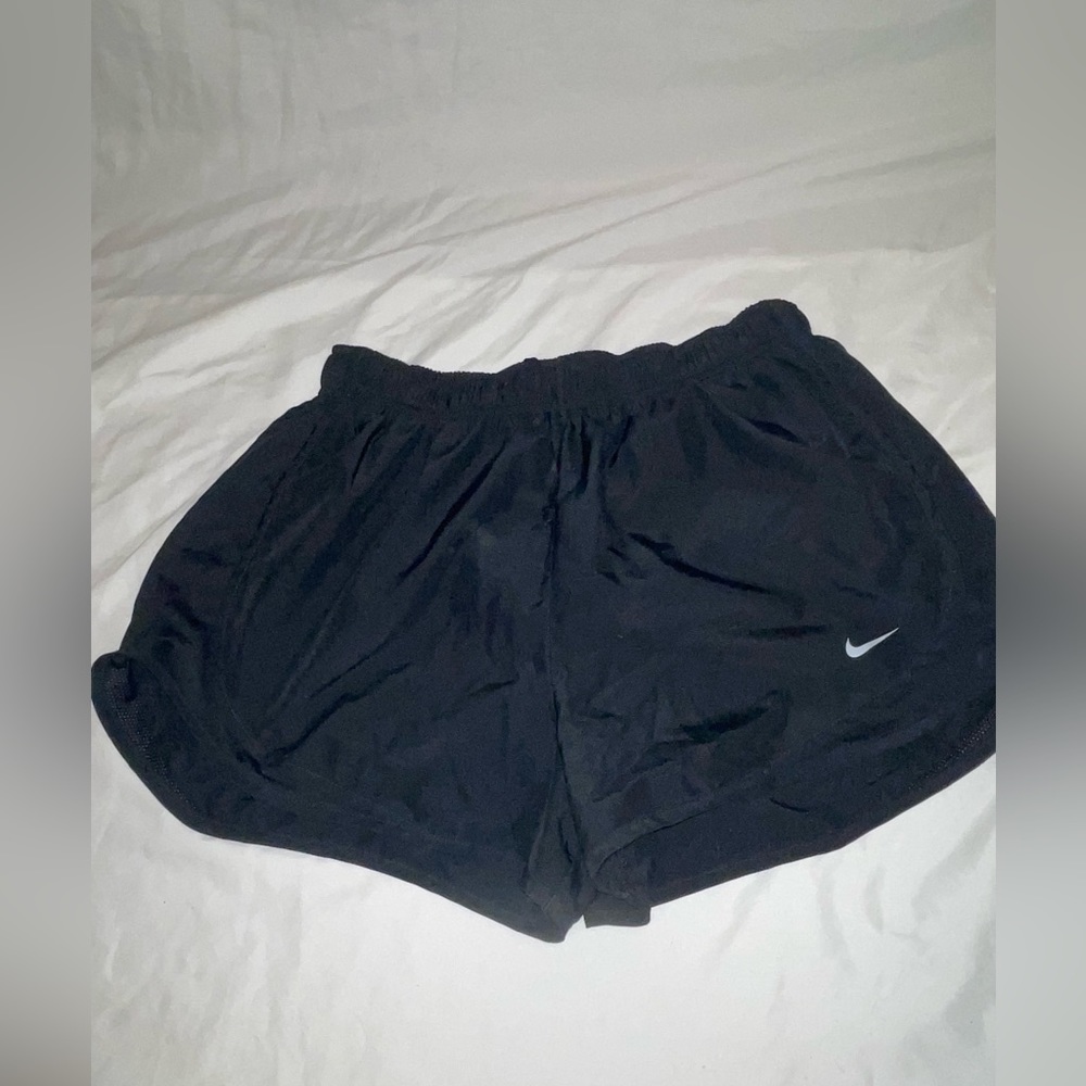 black nike shorts. size large